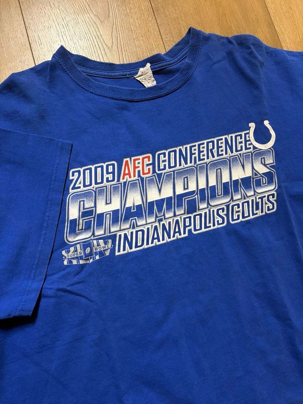 Indianapolis Colts 2009 AFC Conference Champions T-Shirt Blue XL